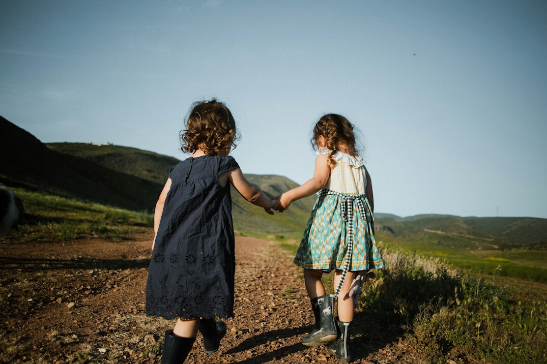 children playing outside