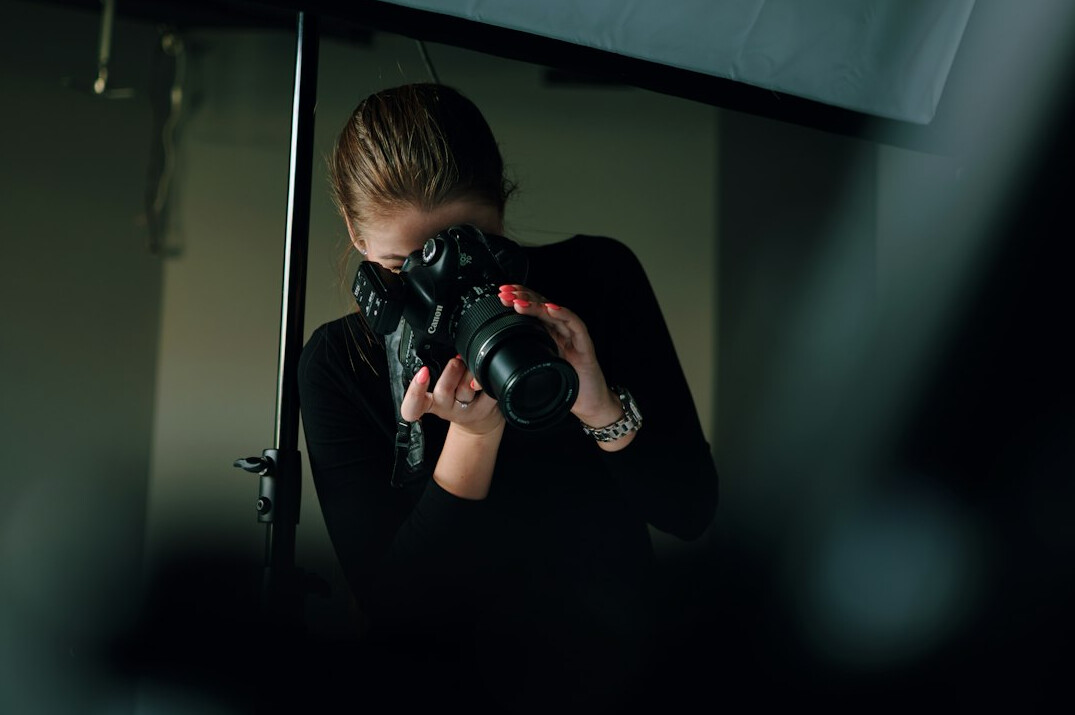 documentary photographer at work